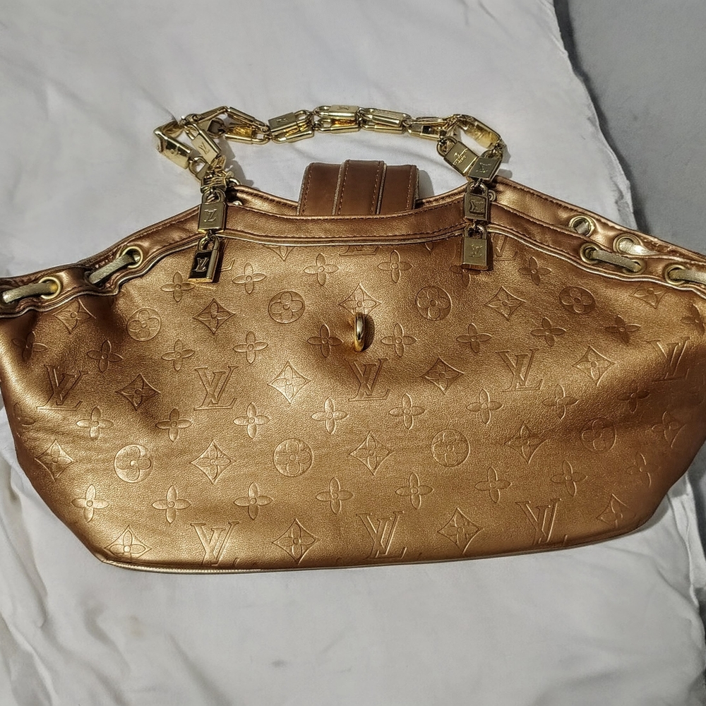 Louis Vuitton Theda PM Gold Monogram Shoulder Bag